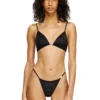 luna-dnm Microfibre triangle bra with crystals