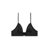 luna-dnm Microfibre triangle bra with crystals