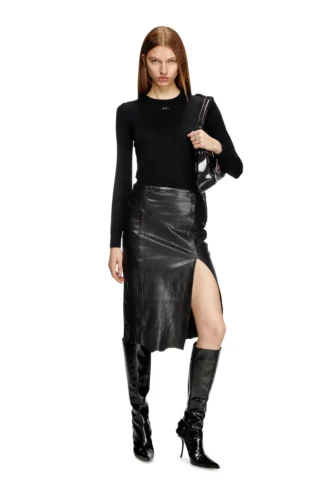 m-alinesa Wool jumper with cut-out logo