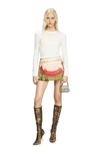 m-alinesa Wool jumper with cut-out logo