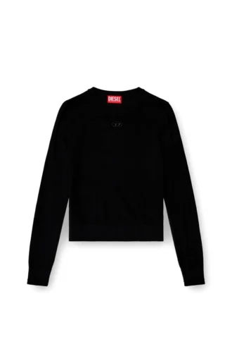 m-alinesa Wool jumper with cut-out logo