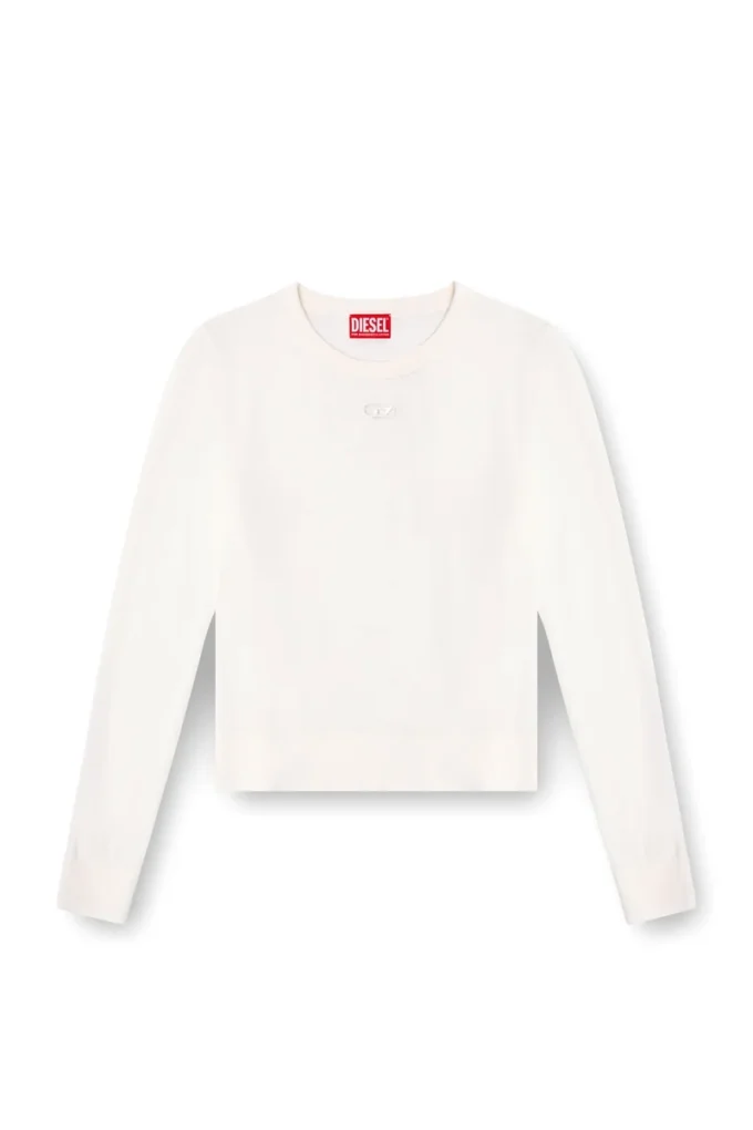 m-alinesa Wool jumper with cut-out logo