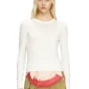m-alinesa Wool jumper with cut-out logo