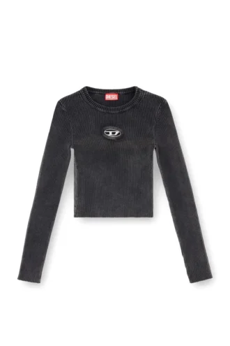 m-anchor-a Cropped jumper with cut-out logo