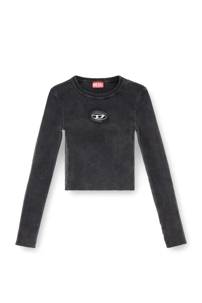 m-anchor-a Cropped jumper with cut-out logo