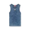 m-anchor-a-sl Rib-knit tank top with Oval D