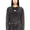 m-anchorex Cut-out ribbed jumper with Oval D plaque