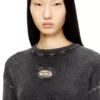 m-anchorex Cut-out ribbed jumper with Oval D plaque
