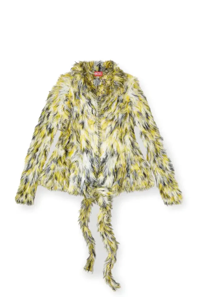 m-annaine Open-front cardigan in fluffy knit