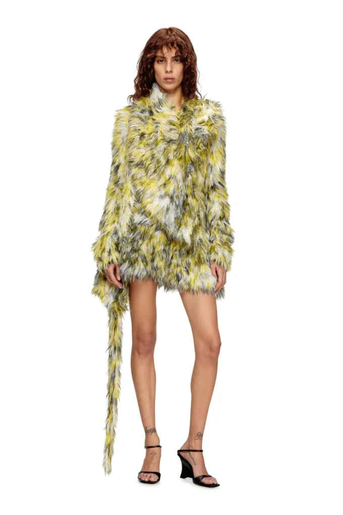 m-annaine Open-front cardigan in fluffy knit