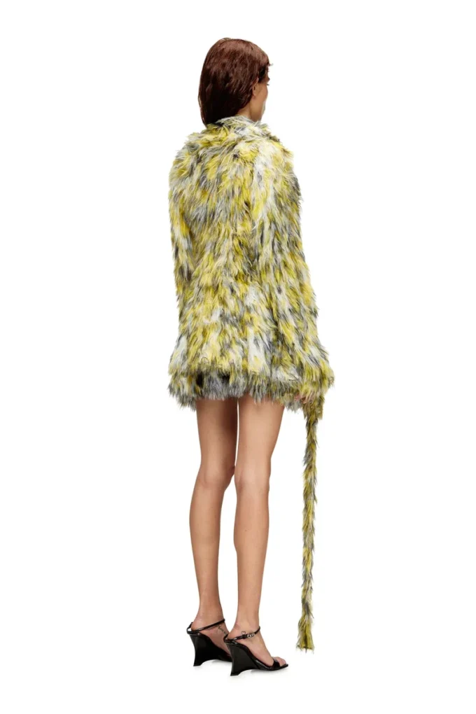 m-annaine Open-front cardigan in fluffy knit