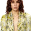 m-annaine Open-front cardigan in fluffy knit