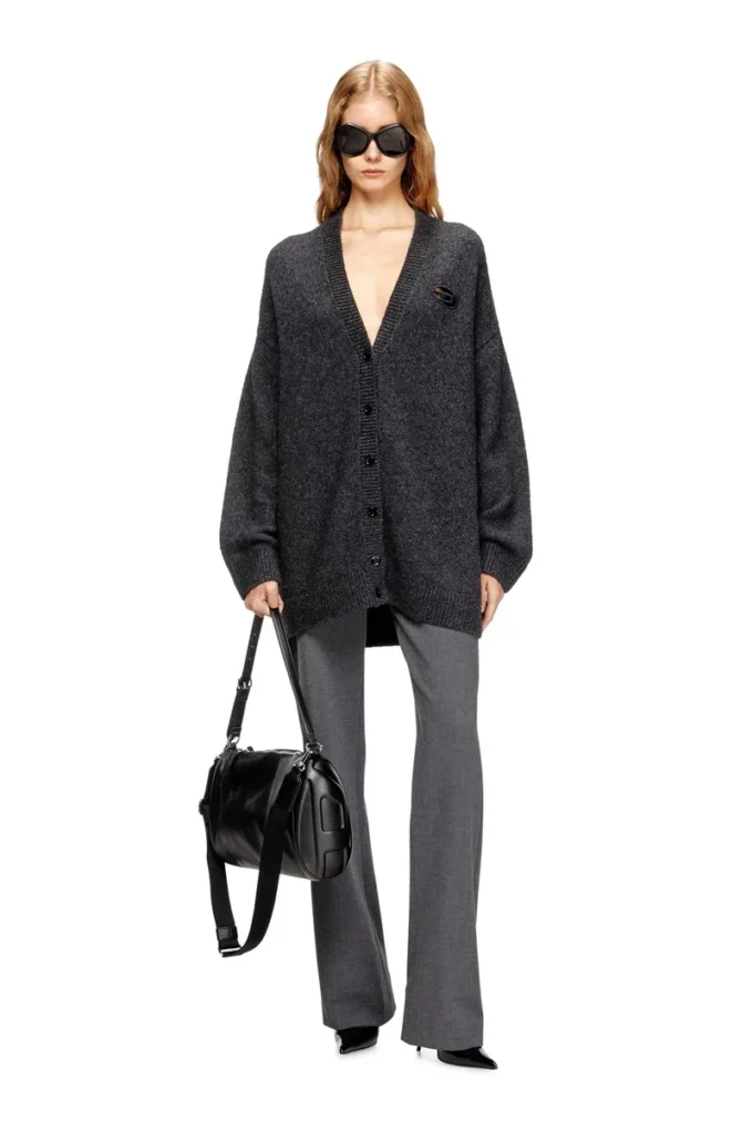 m-areela Cardigan in wool and alpaca blend