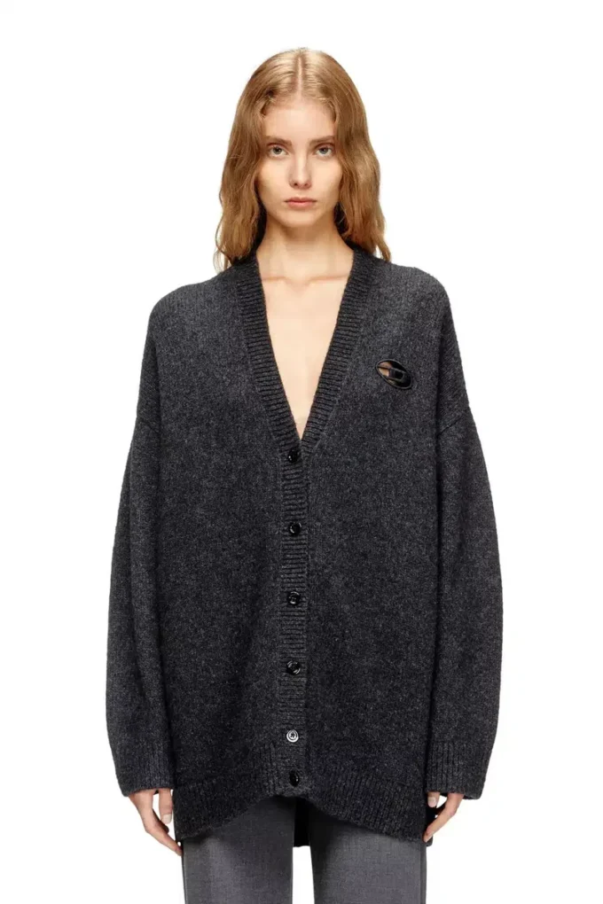 m-areela Cardigan in wool and alpaca blend