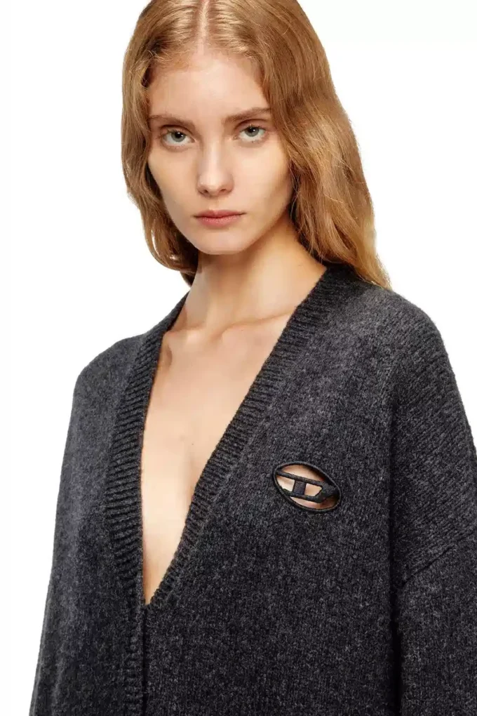 m-areela Cardigan in wool and alpaca blend