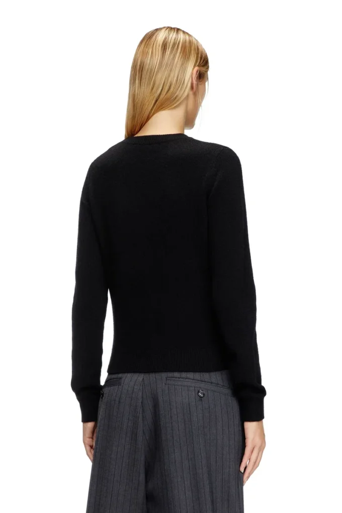 m-areesa-slim Cashmere-blend jumper with cut-out logo
