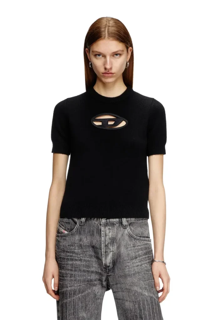 m-argarin-ss Short-sleeve jumper in cashmere blend