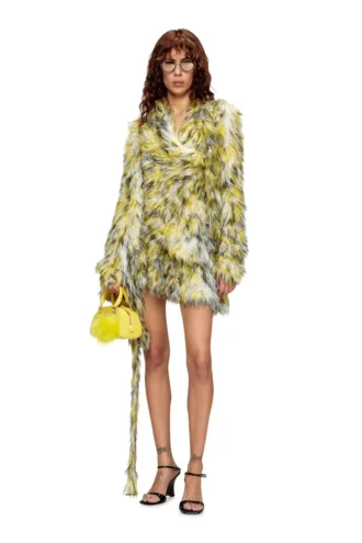 m-astrella Mini skirt in fluffy jacquard knit