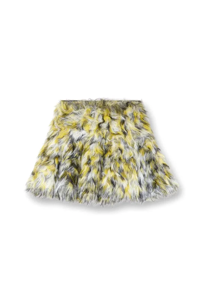 m-astrella Mini skirt in fluffy jacquard knit
