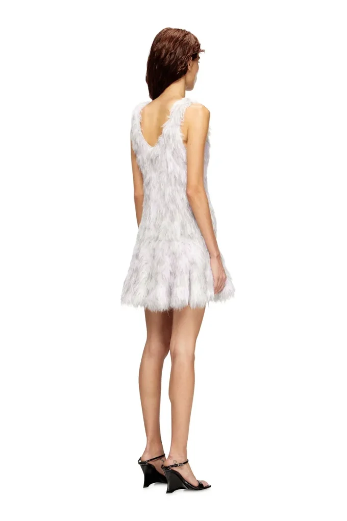 m-astrid Mini dress in fluffy jacquard knit