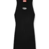 m-caddix Ribbed knit sleeveless dress