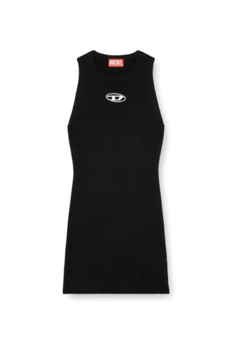 m-caddix Ribbed knit sleeveless dress