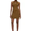 m-caddix Ribbed knit sleeveless dress