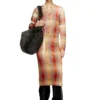 m-cherie-a Wool midi skirt with all-over check print