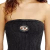 m-clarksvillex-c Knit tube top with cut-out logo