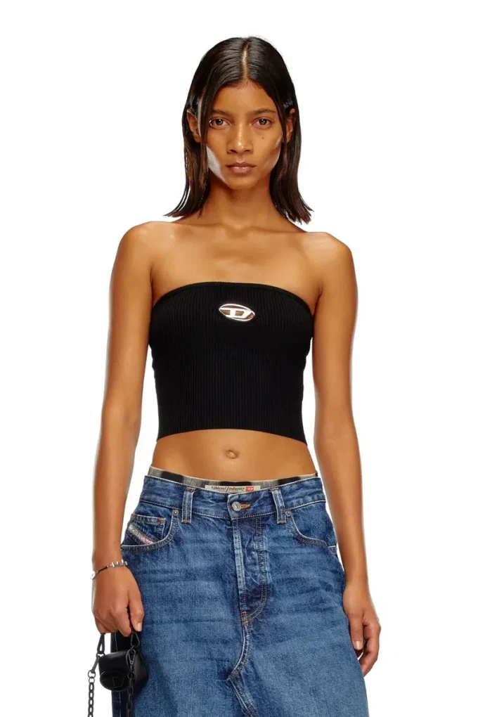 m-clarksvillex Tube top with logo plaque
