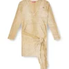 m-egaknot Knitted dress with hip tie