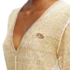 m-egaknot Knitted dress with hip tie