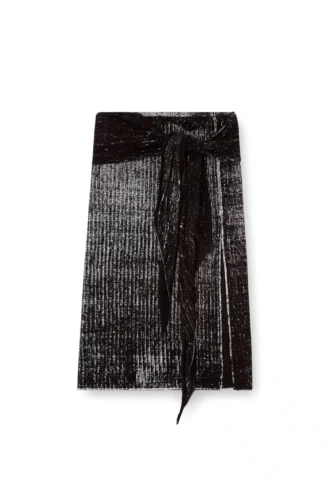 m-eganoid Knitted skirt with hip tie
