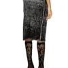 m-eganoid Knitted skirt with hip tie