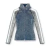 m-estrella Zip-up cardigan with sporty bands