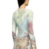 m-fiorina Cropped cardigan with medieval print