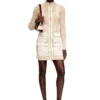m-gabrielle Rib-knit short dress with cargo pockets