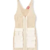 m-gabrielle Rib-knit short dress with cargo pockets