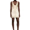 m-gabrielle Rib-knit short dress with cargo pockets