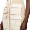 m-gabrielle Rib-knit short dress with cargo pockets