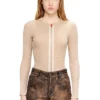 m-gilde Zip-up cardigan in ribbed cotton