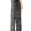 m-honorine Reverse-print knitted wool track pants