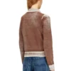 m-loren Cardigan with faded reverse print