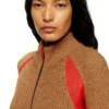 m-louise Alpaca-blend cardigan with contrast inserts