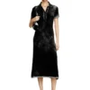 m-lourens Midi polo dress in reverse-printed knit