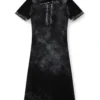 m-lourens Midi polo dress in reverse-printed knit