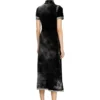 m-lourens Midi polo dress in reverse-printed knit