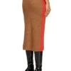 m-lousi Midi skirt in alpaca with front zipper