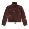m-marcellette Half-zip jumper with distressed effect