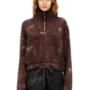 m-marcellette Half-zip jumper with distressed effect
